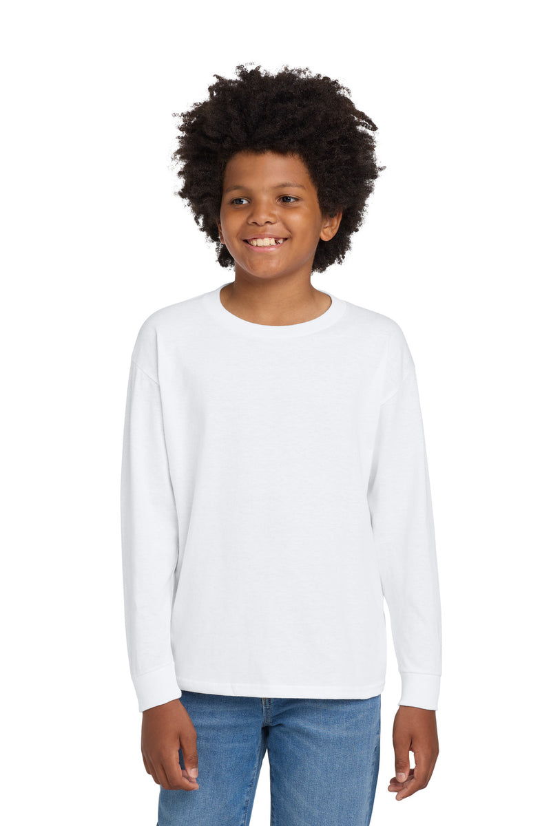 Gildan Youth Heavy Cotton 100% Cotton Long Sleeve T-Shirt