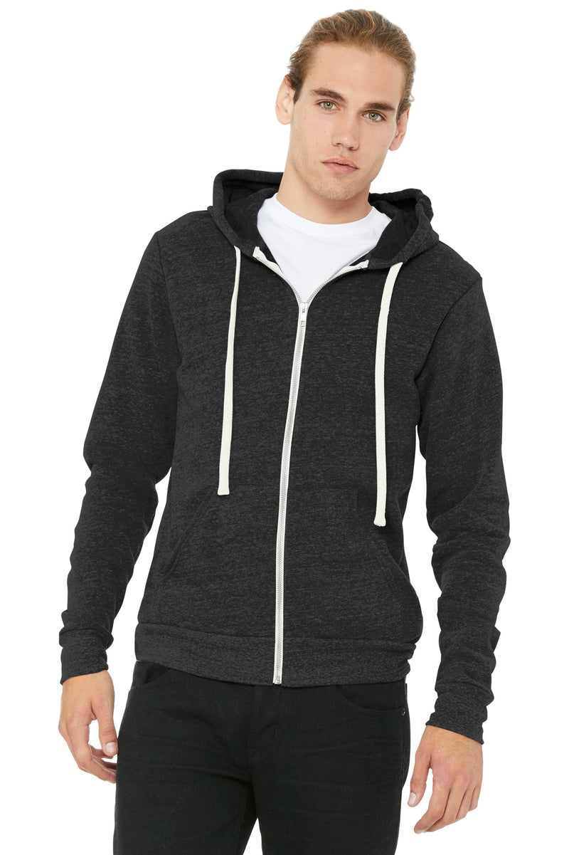 BELLA+CANVAS Unisex Triblend Sponge Fleece Full-Zip Hoodie