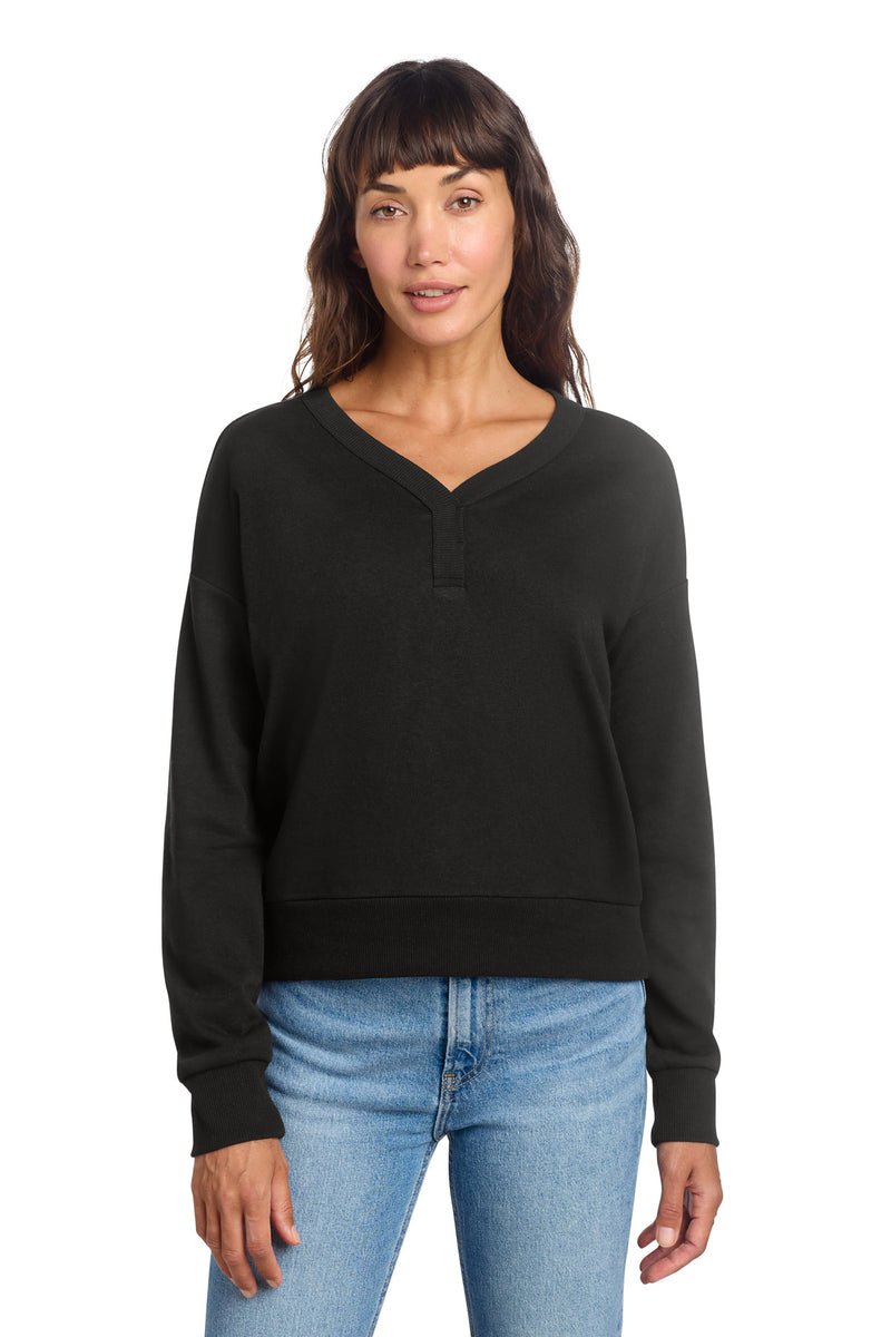 District Women's Perfect Tri Fleece V-Neck Sweatshirt DT1312