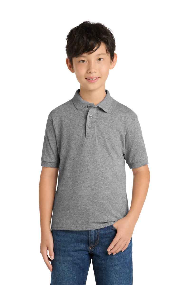 Port & Co Youth Core Blend Jersey Knit Polo