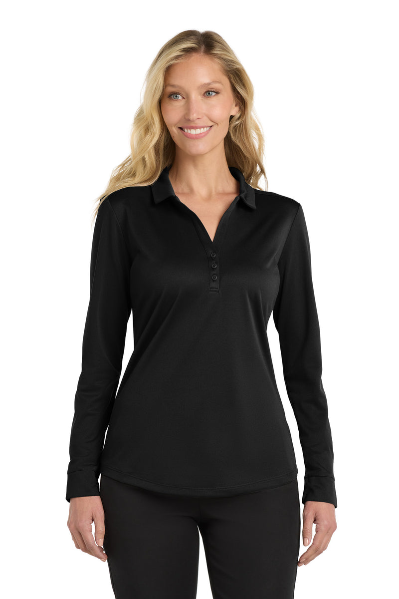 Port Authority Women's Silk Touch Performance Long Sleeve Polo