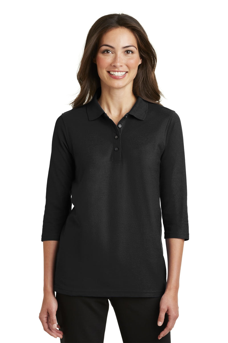 Port Authority Women's Silk Touch 3/4-Sleeve Polo