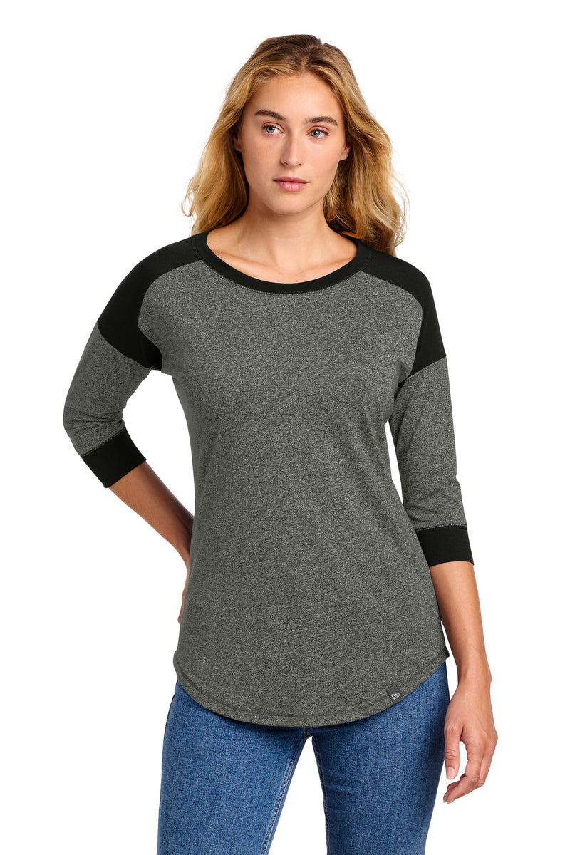 New Era Women's Heritage Blend 3/4-Sleeve Baseball Raglan Tee