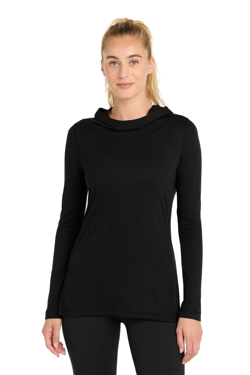 Sport-Tek Women's PosiCharge Tri-Blend Wicking Long Sleeve Hoodie LST406