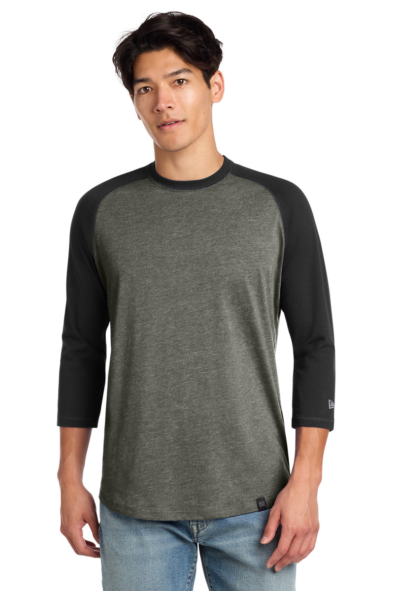 New Era Heritage Blend 3/4-Sleeve Baseball Raglan Tee