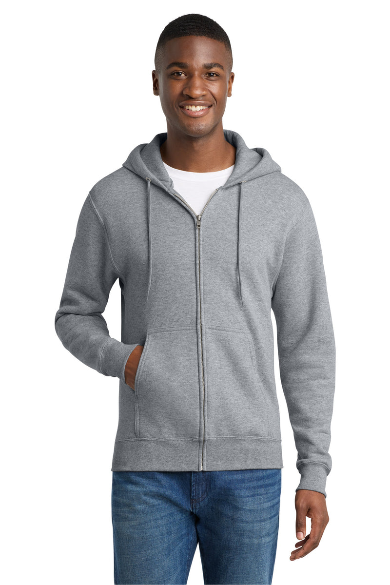 Port & Co Core Fleece Full-Zip Hooded Sweatshirt