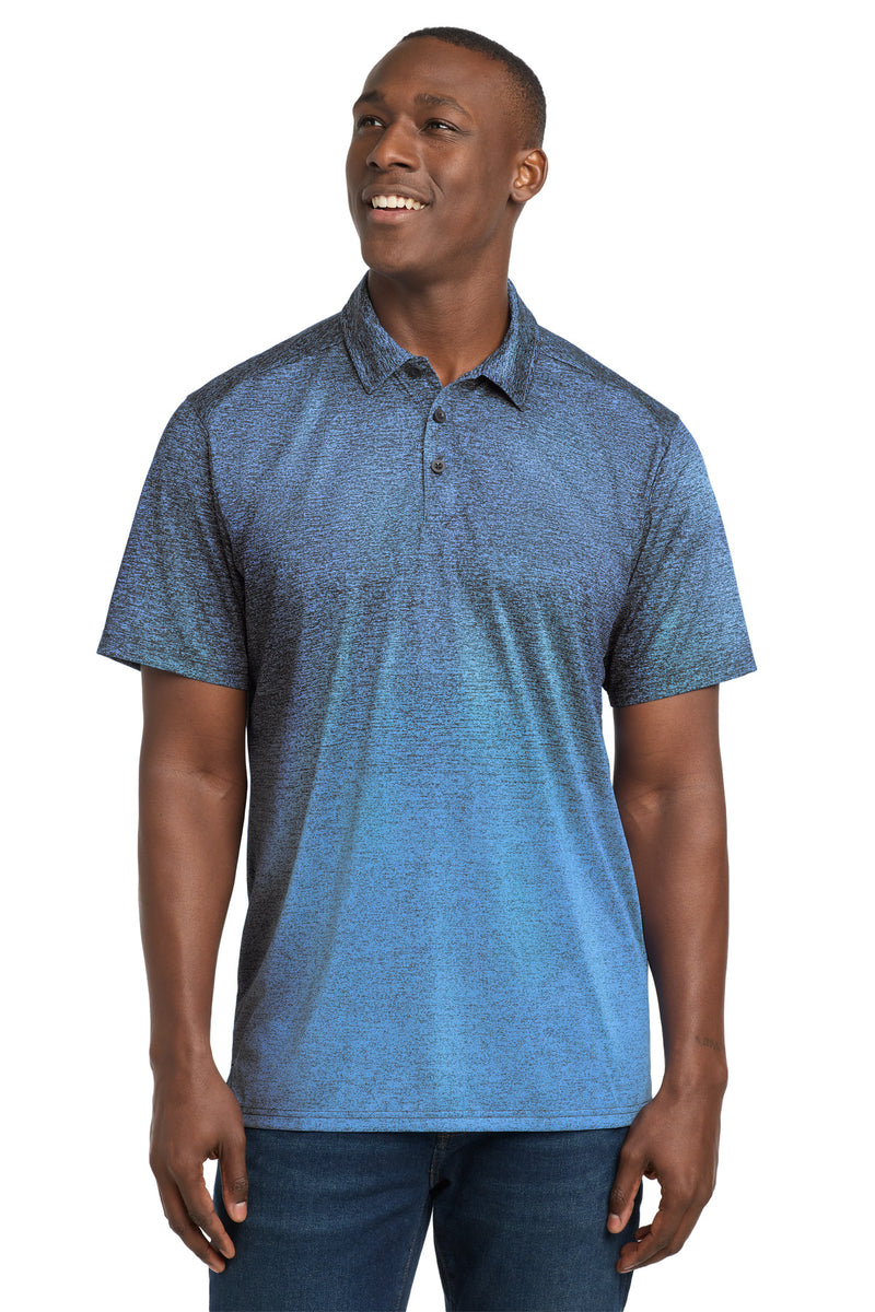 Sport-Tek Ombre Heather Polo