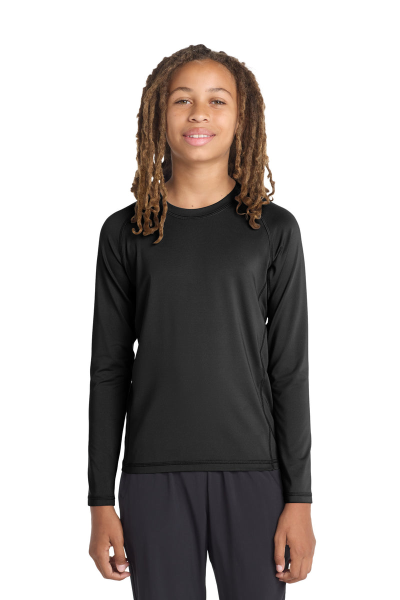 Sport-Tek Youth Long Sleeve Rashguard Tee