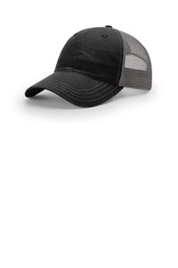 Richardson Garment Washed Trucker 111 - Black/ Charcoal