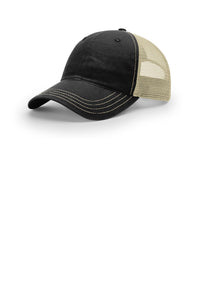 Richardson Garment Washed Trucker 111 - Black/ Khaki