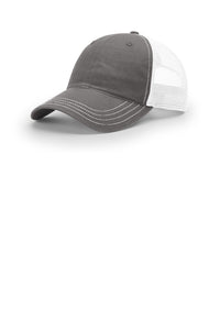 Richardson Garment Washed Trucker 111 - Charcoal/ White