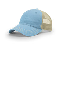Richardson Garment Washed Trucker 111 - Columbia Blue/ Khaki