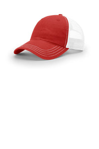 Richardson Garment Washed Trucker 111 - Red/ White