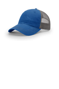 Richardson Garment Washed Trucker 111 - Royal/ Charcoal