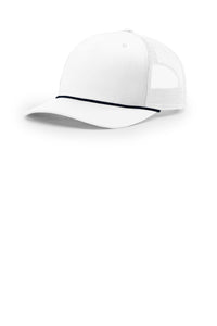 Richardson Five-Panel with Rope 112FPR - White/ Navy