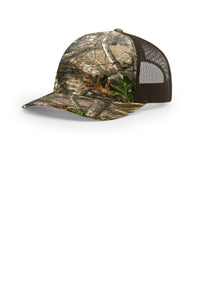 Richardson Printed Five-Panel Trucker 112PFP - Realtree Edge/ Brown