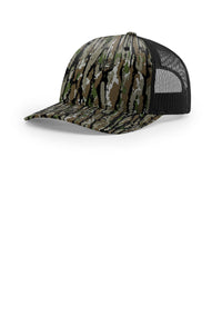 Richardson Printed Five-Panel Trucker 112PFP - Realtree Original/ Black