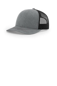 Richardson 112+ R-Flex Adjustable Trucker 112PL - Heather Grey/ Black
