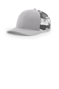Richardson Printed Mesh Trucker 112PM - Silver/ Grey Camo