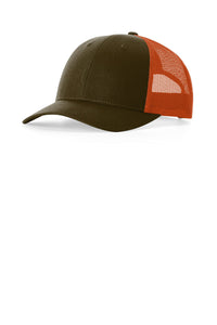 Richardson Low Pro Trucker 115 - Dark Loden/ Jaffa Orange