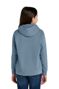 Comfort Colors Youth Lightweight Hooded Sweatshirt 1467Y - Blue Jean Back