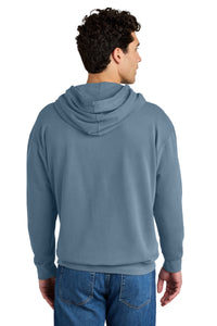 Comfort Colors Lightweight Hooded Sweatshirt 1467 - Blue Jean Back