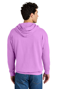 Comfort Colors Lightweight Hooded Sweatshirt 1467 - Neon Violet Back