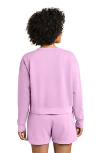Comfort Colors Women's Mid-Length Crewneck Sweatshirt 1566L - Rose Quartz Back