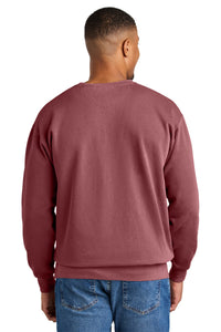 COMFORT COLORS  Ring Spun Crewneck Sweatshirt - Crimson Back