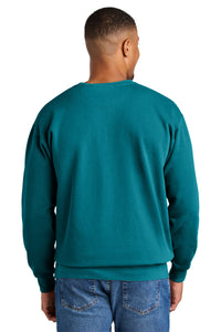 COMFORT COLORS  Ring Spun Crewneck Sweatshirt - Topaz Blue Back