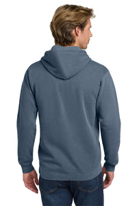 COMFORT COLORS  Ring Spun Hooded Sweatshirt - Blue Jean Back
