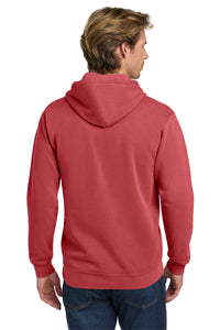 COMFORT COLORS  Ring Spun Hooded Sweatshirt - Crimson Back