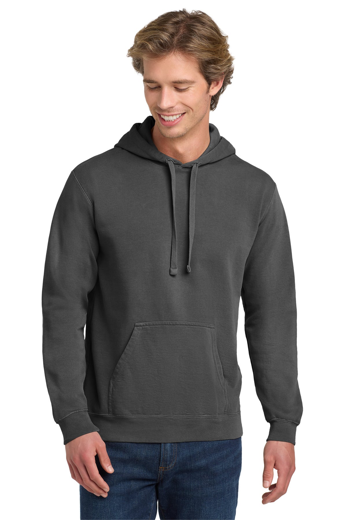 COMFORT COLORS  Ring Spun Hooded Sweatshirt - Pepper