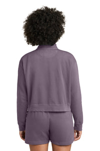 Comfort Colors Women's Mid-Length 1/4-Zip Sweatshirt 1580L - Dusk Back
