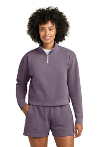 Comfort Colors Women's Mid-Length 1/4-Zip Sweatshirt 1580L - Dusk