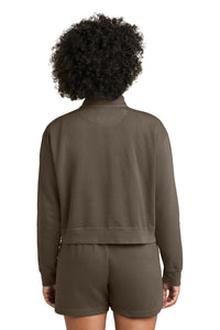 Comfort Colors Women's Mid-Length 1/4-Zip Sweatshirt 1580L - Espresso Back