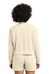 Comfort Colors Women's Mid-Length 1/4-Zip Sweatshirt 1580L - Ivory Back