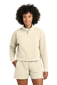Comfort Colors Women's Mid-Length 1/4-Zip Sweatshirt 1580L - Ivory