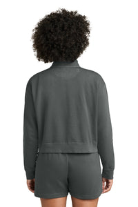 Comfort Colors Women's Mid-Length 1/4-Zip Sweatshirt 1580L - Pepper Back