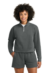 Comfort Colors Women's Mid-Length 1/4-Zip Sweatshirt 1580L - Pepper