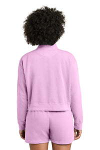 Comfort Colors Women's Mid-Length 1/4-Zip Sweatshirt 1580L - Rose Quartz Back