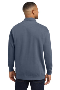 COMFORT COLORS  Ring Spun 1/4-Zip Sweatshirt - Blue Jean Back