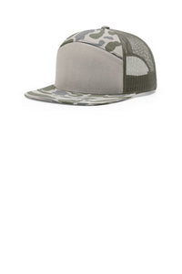 Richardson Printed 7-Panel Trucker 168P - Marsh Duck Camo/ Loden