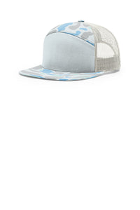 Richardson Printed 7-Panel Trucker 168P - Saltwater Duck Camo/ Ice Grey