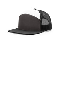 Richardson 7-Panel Trucker 168 - Charcoal/ Black/ White
