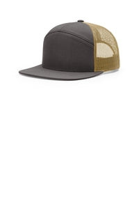 Richardson 7-Panel Trucker 168 - Charcoal/ Old Gold