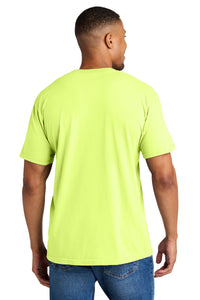 COMFORT COLORS  Heavyweight Ring Spun Tee - Neon Lemon Back