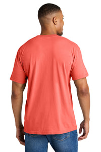 COMFORT COLORS  Heavyweight Ring Spun Tee - Neon Red Orange Back