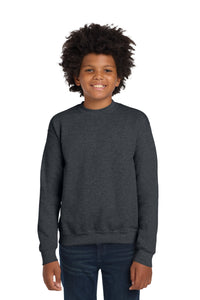 Gildan Youth Heavy Blend Crewneck Sweatshirt - Dark Heather