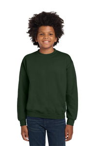 Gildan Youth Heavy Blend Crewneck Sweatshirt - Forest Green